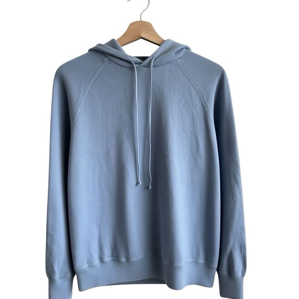Suitsupply Light blue Merino Men's XXL Hooded Sweater Pullover Loungewear